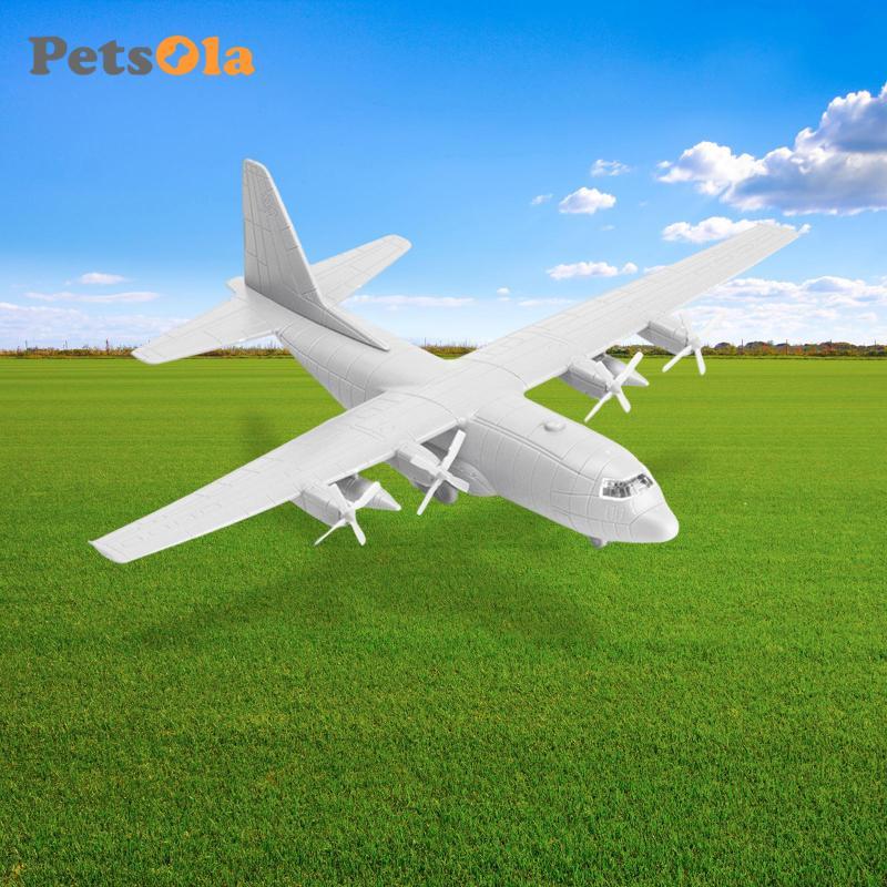 [Koolsoo2] 1/144 Transport Plane Model Aircraft Toy 4D Assembled Model US C130 Miniature