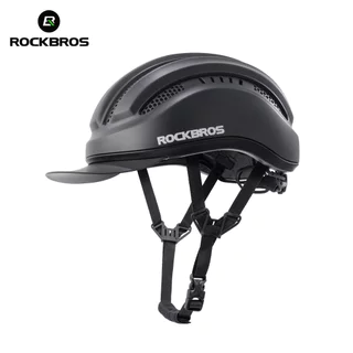 【TH Delivery】ROCKBROS หมวกกันน็อคจักรยาน แว่นตาแม่เหล็กกัน UV400 ปรับแสงได้ กันกระแทกสูง พร้อมปีกหมวกปรับได้ 54-60cm