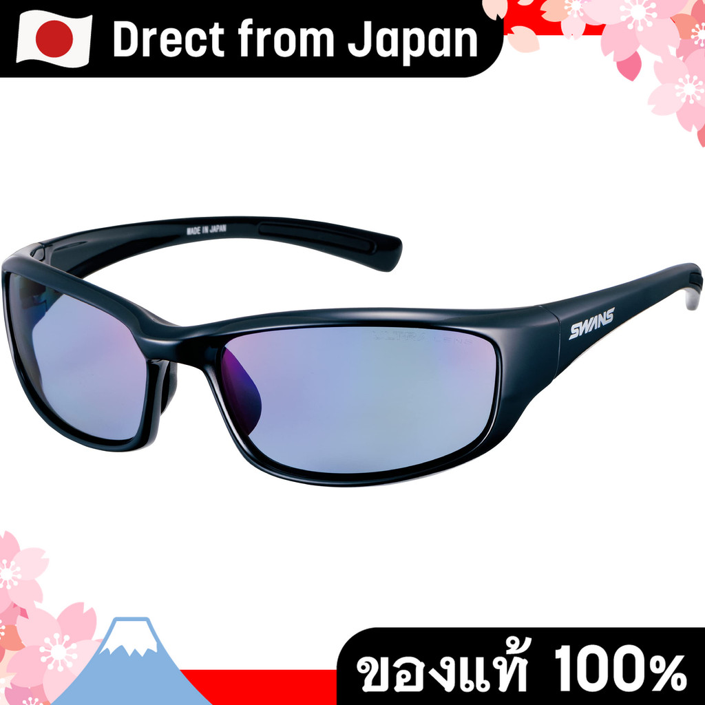【Direct from Japan】 [SWANS] แว่นกันแดดกีฬาโพลาไรซ์ รุ่น Warrior-7 สีดำ สำหรับตกปลาและกิจกรรมกลางแจ้ง