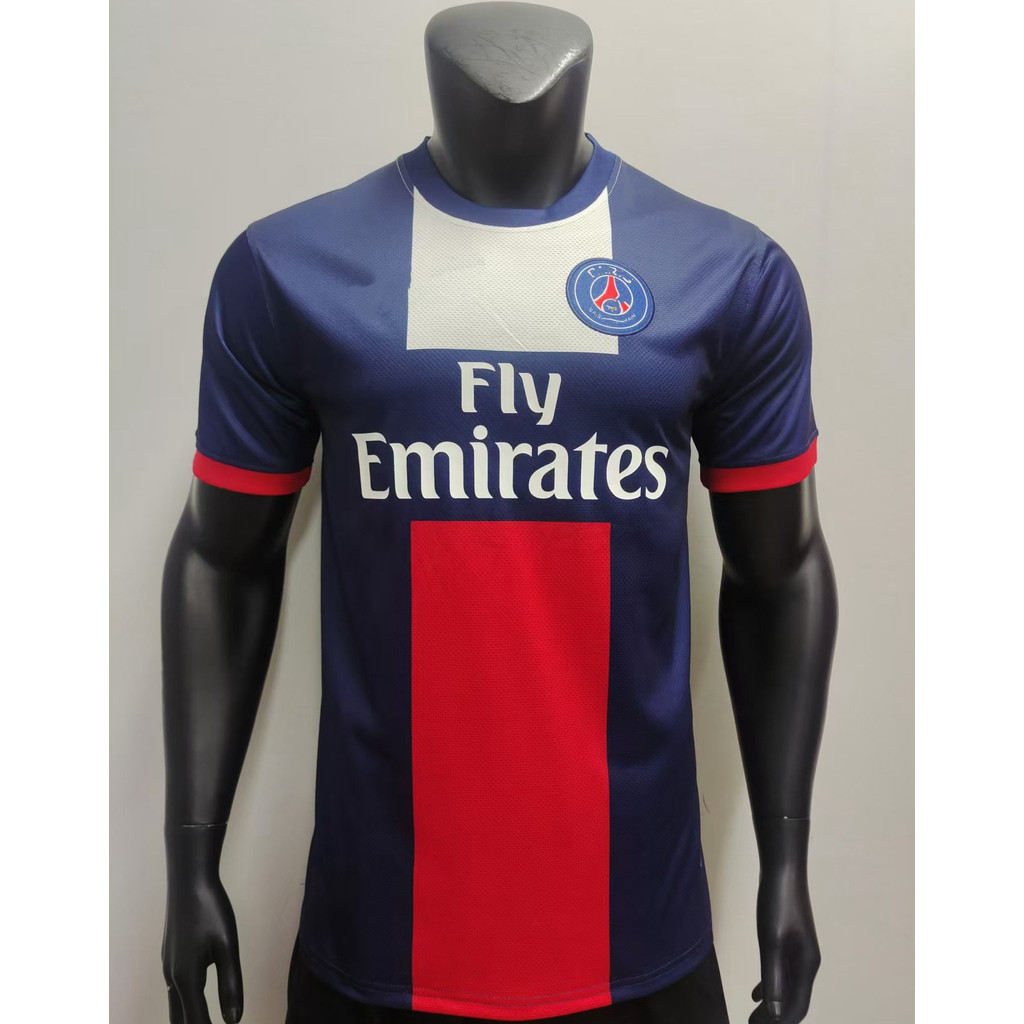 ชุดบอล เสื้อ f1 ฤดูกาล2013-14ปารีสเสื้อวินเทจเสื้อฟุตบอลแขนสั้น football jersey shirt