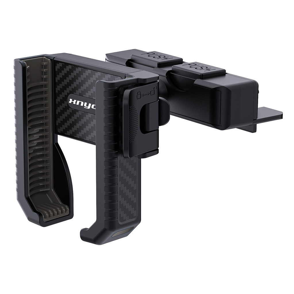 รถ CD Player Slot ที่วางโทรศัพท์ One ปุ่ม Auto Lock Cradle Bracket Stand พร้อมหน่วยความจําจํากัดฟังก์ชั่นใช้งานร่วมกับ 4 ถึง 7 นิ้วโทรศัพท์สมาร์ทอุปกรณ์เสริมรถยนต์