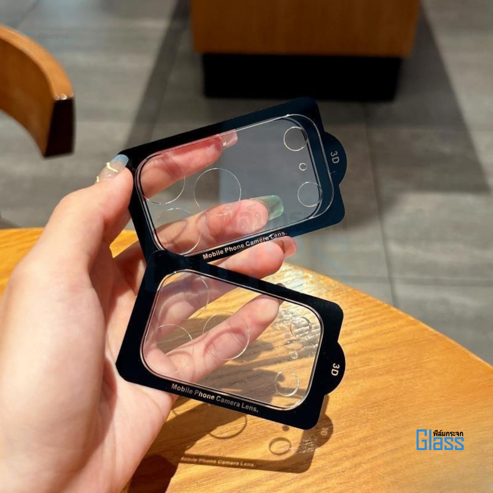 โปร่งใส Camera Lens ฟิล์มป้องกัน For iPhone 17 Air 11 13 14 12 15 16 Pro Max ปกปิดเต็มที่ ฟิล์มกันรอยเลนส์สำหรับฝาหลัง