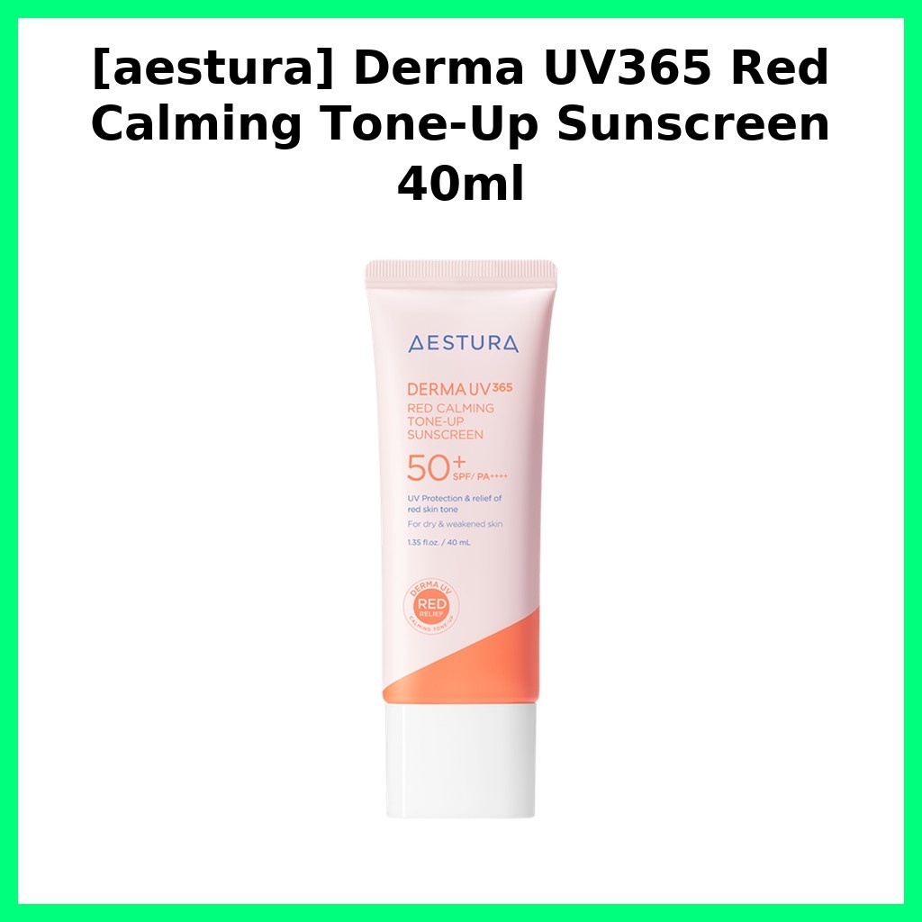 [aestura] Derma UV365 Red Calming Tone-Up Sunscreen 40ml / ครีมกันแดดเกาหลี / Tone-Up Effect โดย ATY