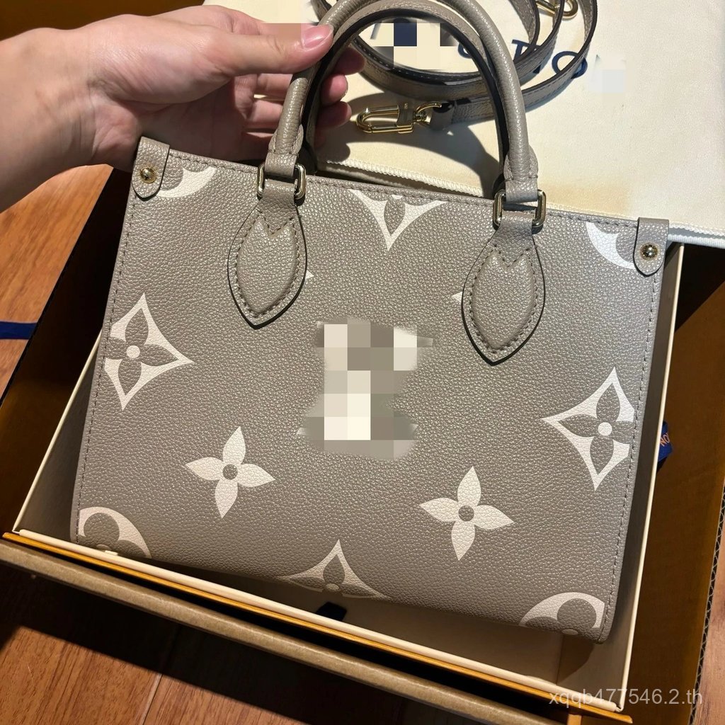 Dior Jungle tote bag ขนาดเล็ก สีเทาและขาว มีลวดลายดอกไม้โบราณ พิมพ์เต็มใบ กระเป๋าถือสะพายได้ ทำจากหน