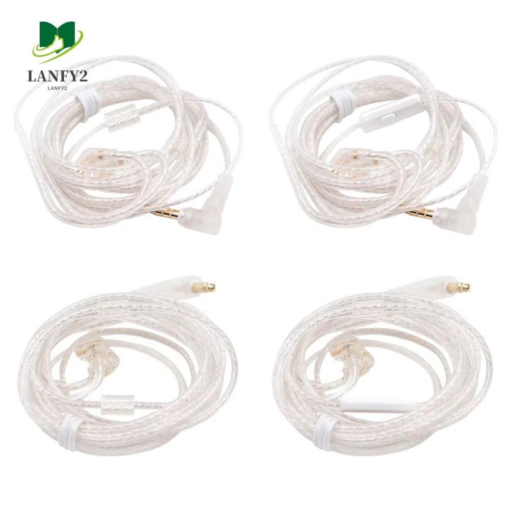 ALANFY KZ สายหูฟัง, สายอัพเกรด Silver Plated KZ หูฟังสายไฟ, เสียงแบบพกพาพร้อมไมโครโฟน High-Purity 3.