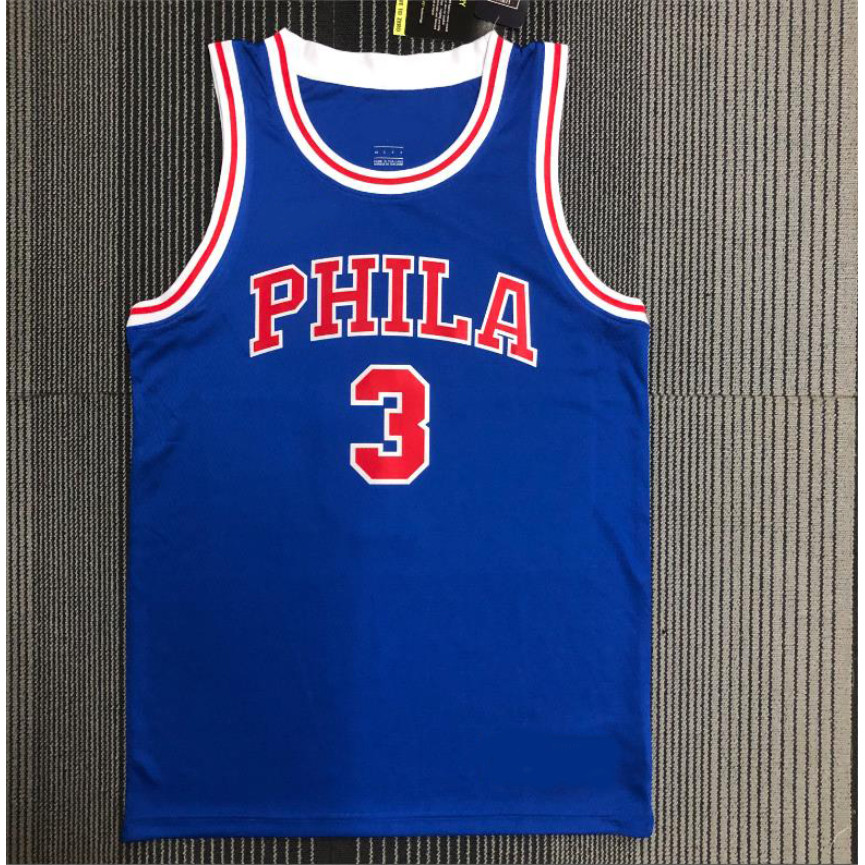 [กดร้อน]2026 เสื้อบาสเก็ตบอล Philadelphia 76ers Have Logo George Allen Iverson City Edition Jersey