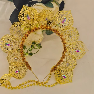 ที่คาดผมทอมือสำหรับวันหยุดและงานแต่งงาน