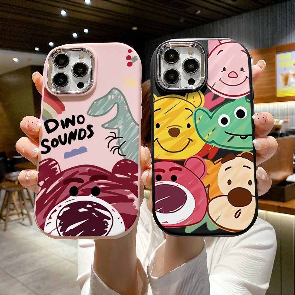 เคส OPPO A5 A9 A31 2020 A77S A12 A38 A92 A16 A18 A60 A79 A18 ล็อทโซ่การ์ตูน เคสโทรศัพท์ซิลิโคน CH424