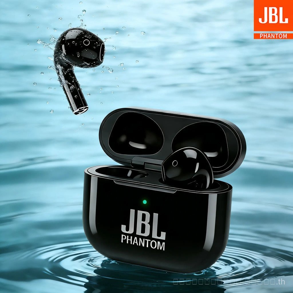 หูฟังอินเอียร์ไร้สาย รุ่น บลูทู ธ 5.3 เสียงสเตอริโอ ไฮไฟ หูฟังสเตอริโอ JBL Phantom 4 9D พร้อมไมโครโฟ