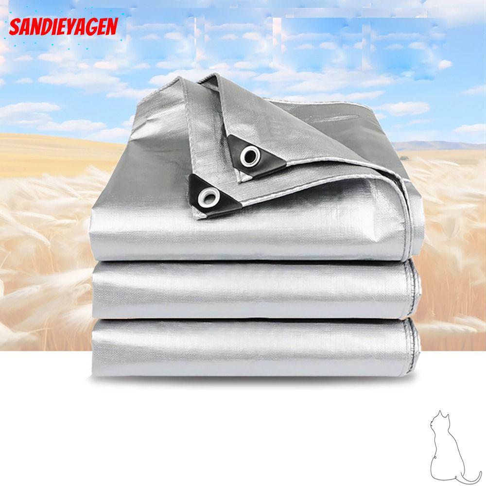 SANDIEYEAN ผ้าใบ PE, กันสาดกลางแจ้ง 2mX3m ผ้ากันฝน, Camping เต็นท์เสื่อเรือรถบรรทุกหลังคากันสาดเฟอร์