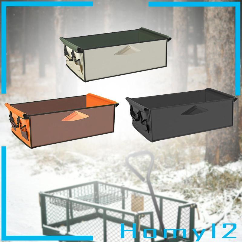 [HOMYL2] Oxford ผ้าพับ Wagon Liner Universal Cart Lining Bag สําหรับ Garden Trolley Utility Replacem