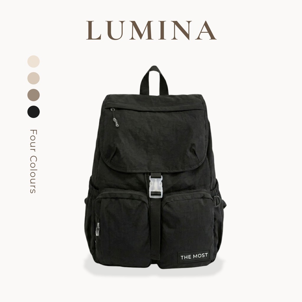 Stylish Unisex Backpack Viral Korean Style Backpack งานมัลติฟังก์ชั่นที่สุด College Traveling BK45