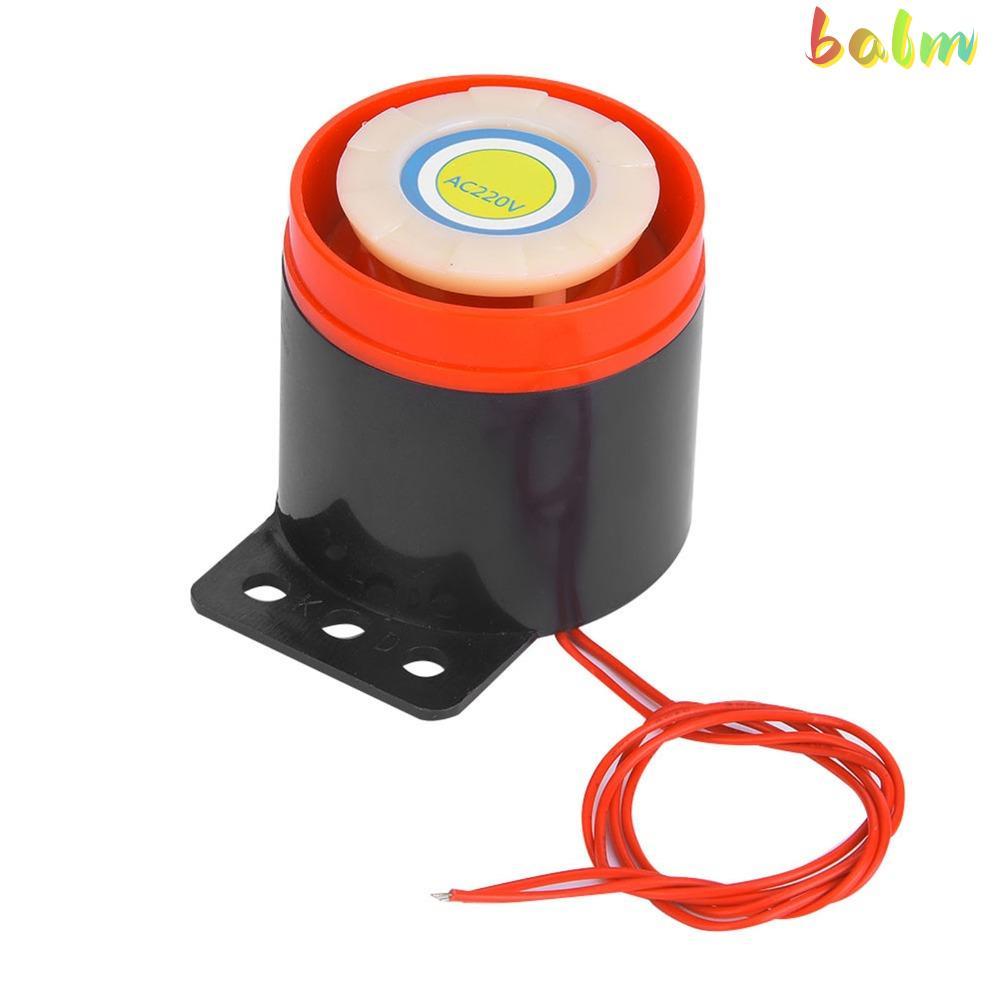 BALM Electronic Buzzer, พร้อมสาย AC 220V Alarm Beeper, Loud 110dB Active Buzzer Alarm Systems