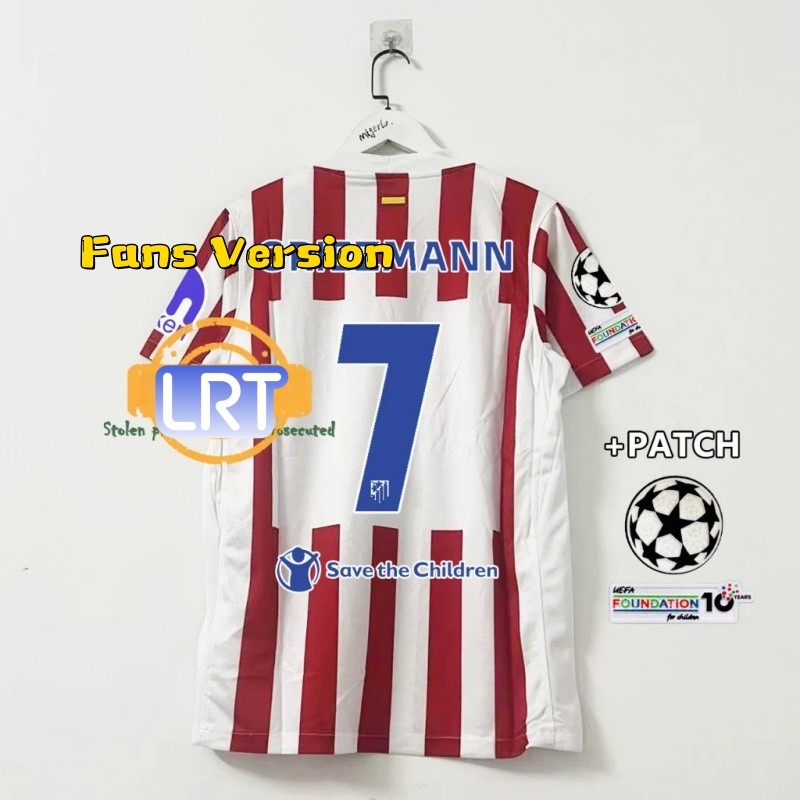 เสื้อยืดแอตเลติโก มาดริด ขนาด 25/26 สำหรับเกมเหย้าและเหล่าแฟนคลับ