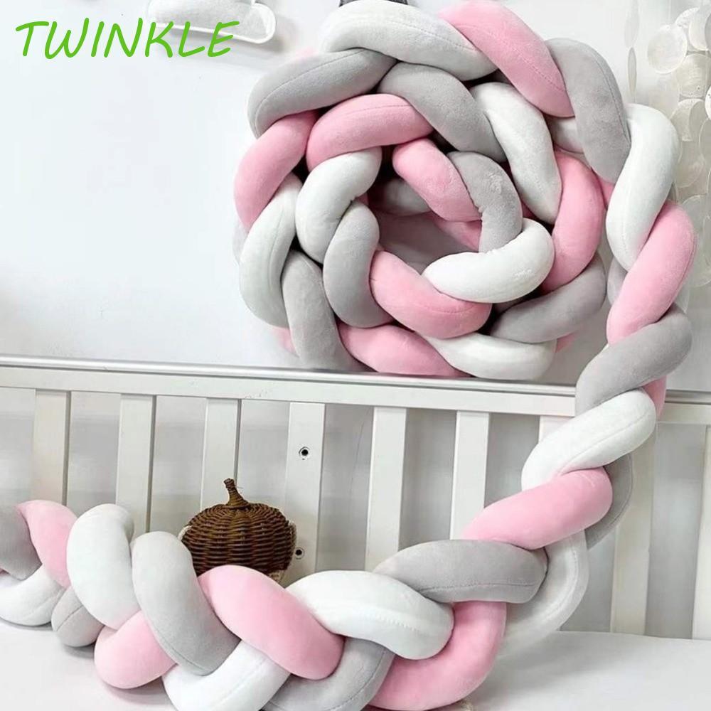 TWINKLE1 Cot กันชน, Breathable Washable Bed Bumper, เปลเด็กกันชน Soft Plush Anti-Collision Handmade 