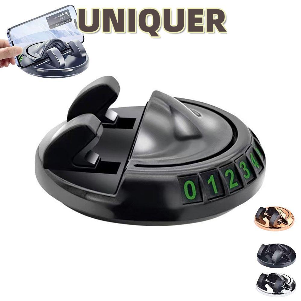UNIQUER ยูนิเคร์ แผ่นเลขที่ที่จอดรถชั่วคราว,มัลติฟังก์ชั่2 ใน 1แดชบอร์ดที่วางโทรศัพท์ในรถ,สากลนําทางสนับสนุนผู้ถือป้ายทะเบียนรถตกแต่งภายใน