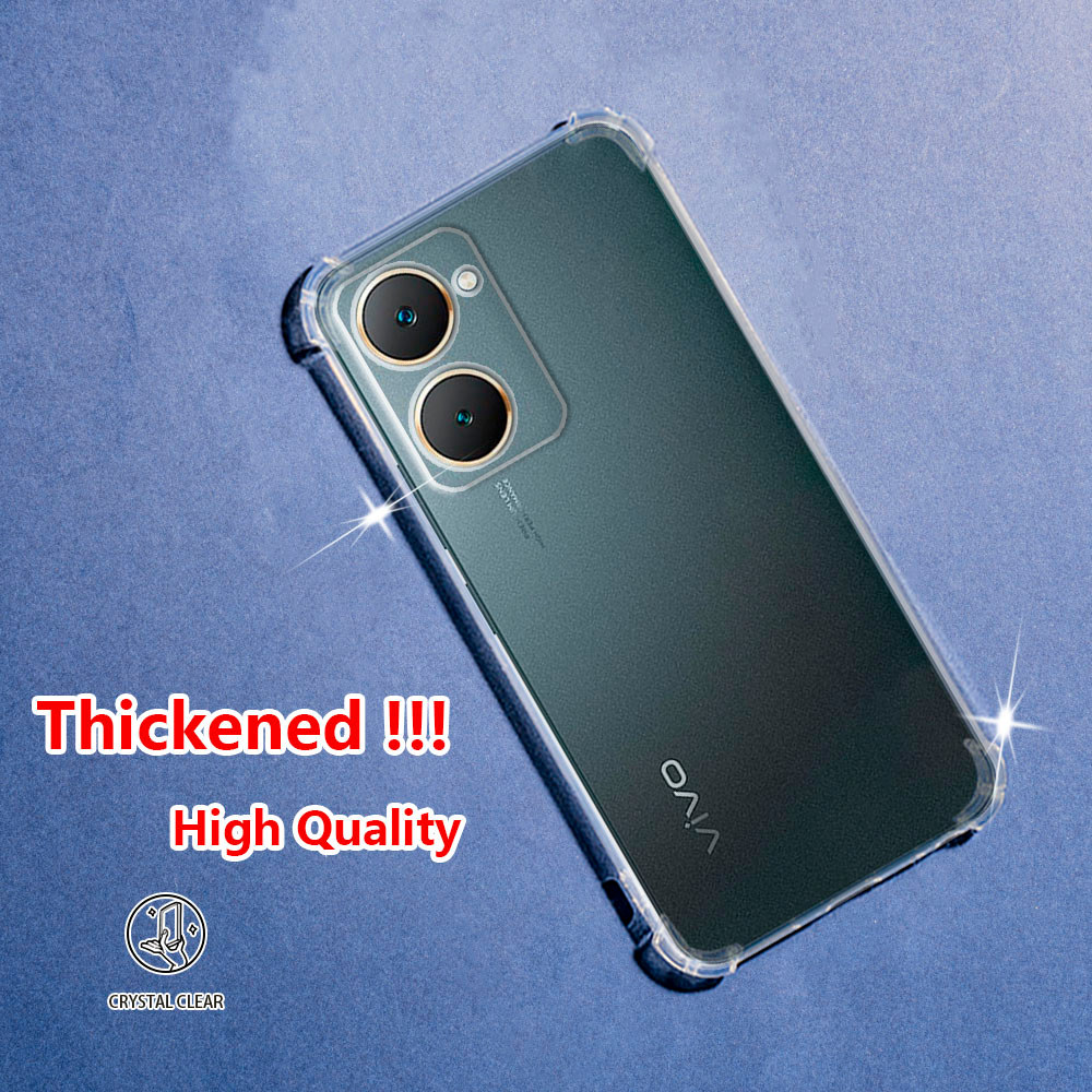 Vivo Y18 Y18i Y18e Y18t Y03 Y03T 4G 4G V2333 V2345 V2350 V2332 คริสตัลClear JellyกรณีAir-Guardมุมนุ่มTPUยืดหยุ่นซิลิโคนป้องกันยางโปร่งใสเคสโทรศัพท์ – โปรปัง