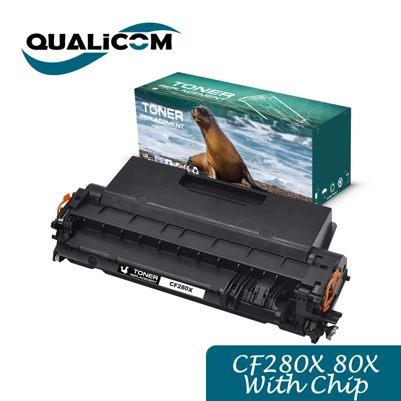 Qualcom สําหรับ HP CF280X 80X ตลับหมึกสําหรับ HP Laserjet Pro 400 M401DN 425DW M401a M401d M401dw M4