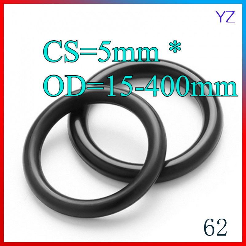 ยางฟลูออรีนโอริง FKM สีดํา CS5.0mm แหวนซีลยาง O-ring O-ring OD15-400mm แหวนซีลน้ํามันไนไตรล์, ปะเก็นสีดํากันน้ําและทนอุณหภูมิสูง,HN-MB-1 ราคา ถูกที่สุด ดีลบีเคเค