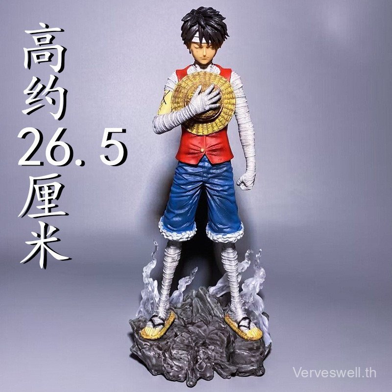 One Piece Bandage Luffy Hand-Madeแพลตฟอร์มอะนิเมะOne Pieceอุปกรณ์ต่อพ่วงรูปปั้นหมวกฟางLuffyชุดเครื่อ