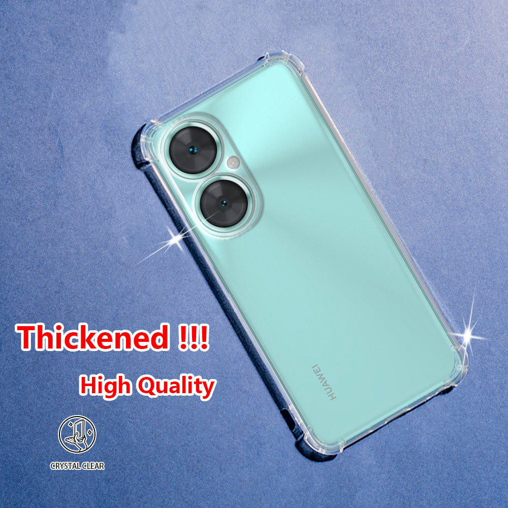 Huawei Nova 11i Enjoy 60 Pro Crystal Clear Jelly Case Air-Guard Corner Soft TPU ยืดหยุ่นซิลิโคนป้องกันยางเคสโทรศัพท์โปร่งใส