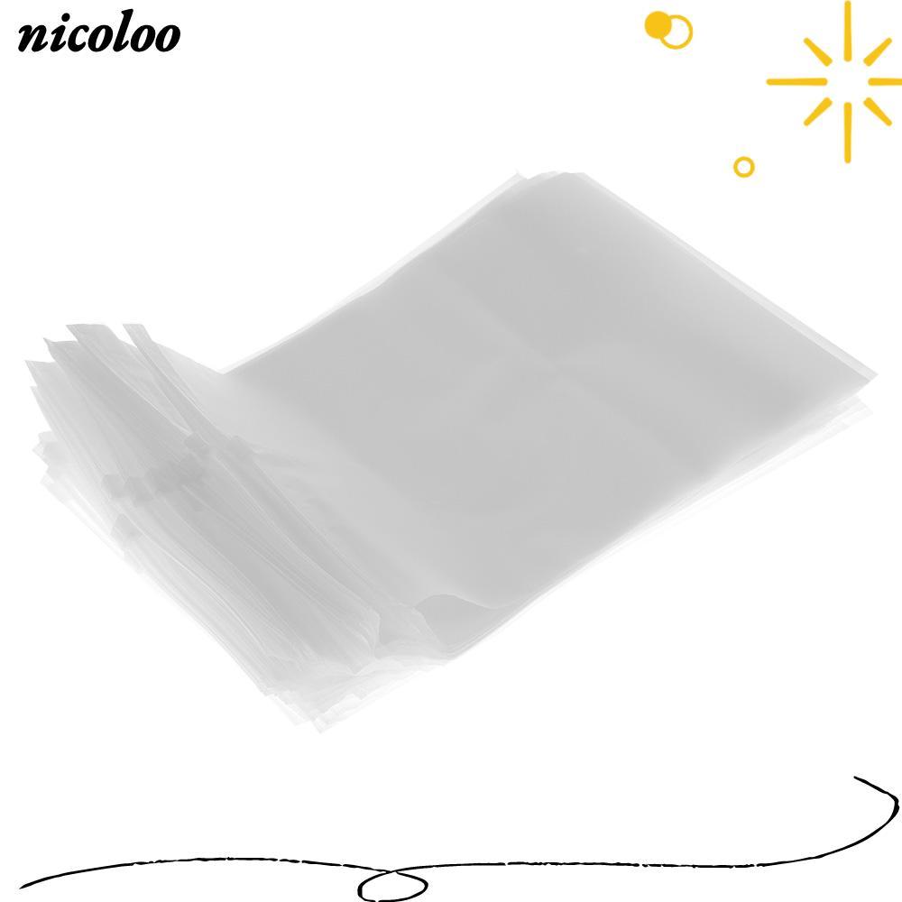 NICOLO 50 ชิ้นเสื้อยืดบรรจุภัณฑ์ของเล่น Candy 8x12 นิ้ว Organizer ถุงพลาสติก