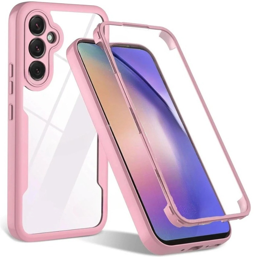 SAMSUNG สําหรับSamsung Galaxy A57 A37 A17 A07 A56 A36 A26 A16 A06 A55 A35 A25 A15 A05s 360 สองด้านกันกระแทกในตัวป้องกันหน้าจอกรณีฝาครอบ