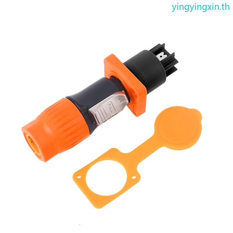 YIN LED Speaker Power Plug Panel Adapter Aviation Connector 3pin Plug Connector