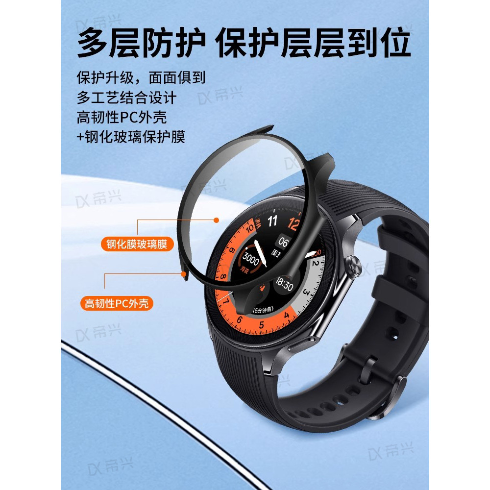 เหมาะสําหรับOPPOWatchXป้องกันกรณีOneplus Oneplus watch2 นาฬิกาป้องกันกรณีรวมทุกอย่างขอบShock-resista