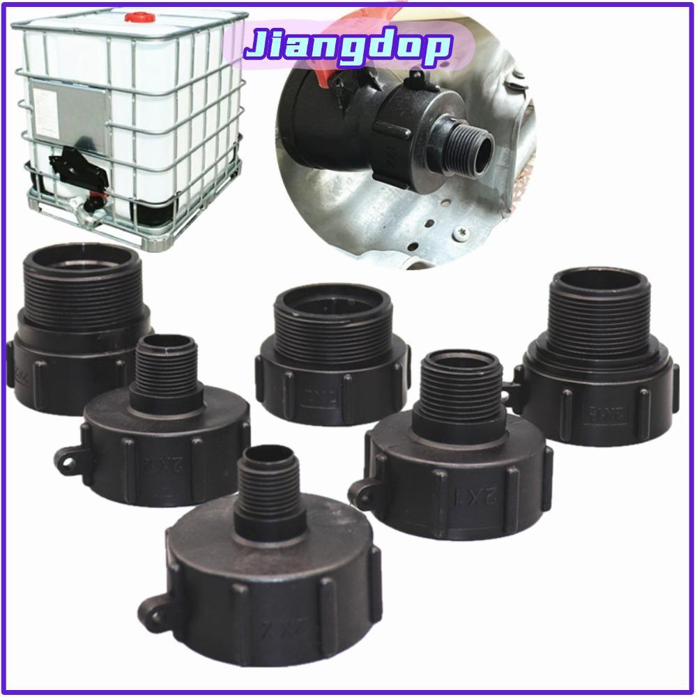 JIANG IBC อะแดปเตอร์ถัง, อุปกรณ์เสริม IBC ขั้วต่อถังตัน IBC, ขั้วต่อน้ําสวนข้อต่อด้ายละเอียด S60 ขั้วต่อท่อ Ton Barrel ราคา ถูกที่สุด ดีลบีเคเค