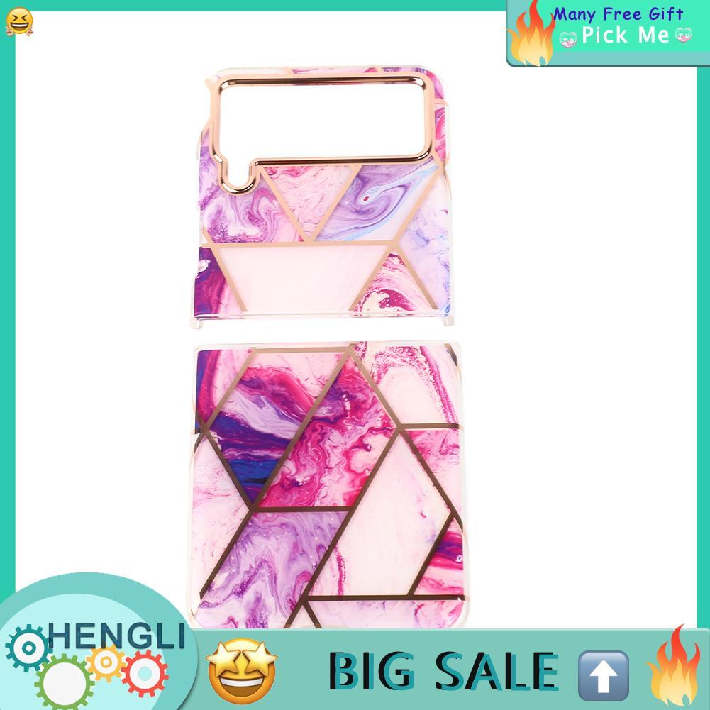 Hengli ZJchao Z Flip 3 บางป้องกันเคสโทรศัพท์ป้องกันรอยขีดข่วนสำหรับผู้หญิงยืดหยุ่น Rose Gold Electro