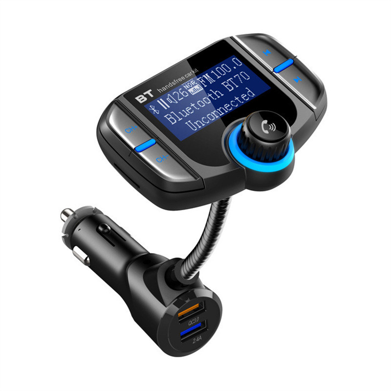 เยอรมนี 2026 สไตล์ใหม่ YFBT70 รถนําทาง mp3 การ์ด QC3.0 Fast Charge ตัวรับสัญญาณ FM เครื่องส่งสัญญาณ 