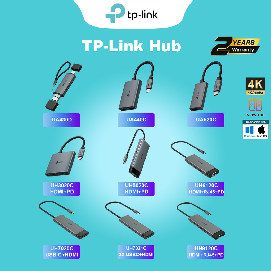 TP-Link UA430D UA440C UA520C UH3020C UH5020C UH6120C UH7020C UH7021C UH9120C เครื่องอ่านการ์ดอะแดปเต