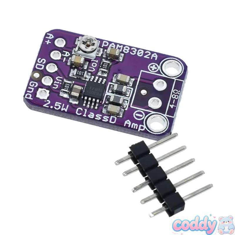 CODD PAM8302A Single Channel 2 5W Class D Auditory Amplifier Board Volume Control