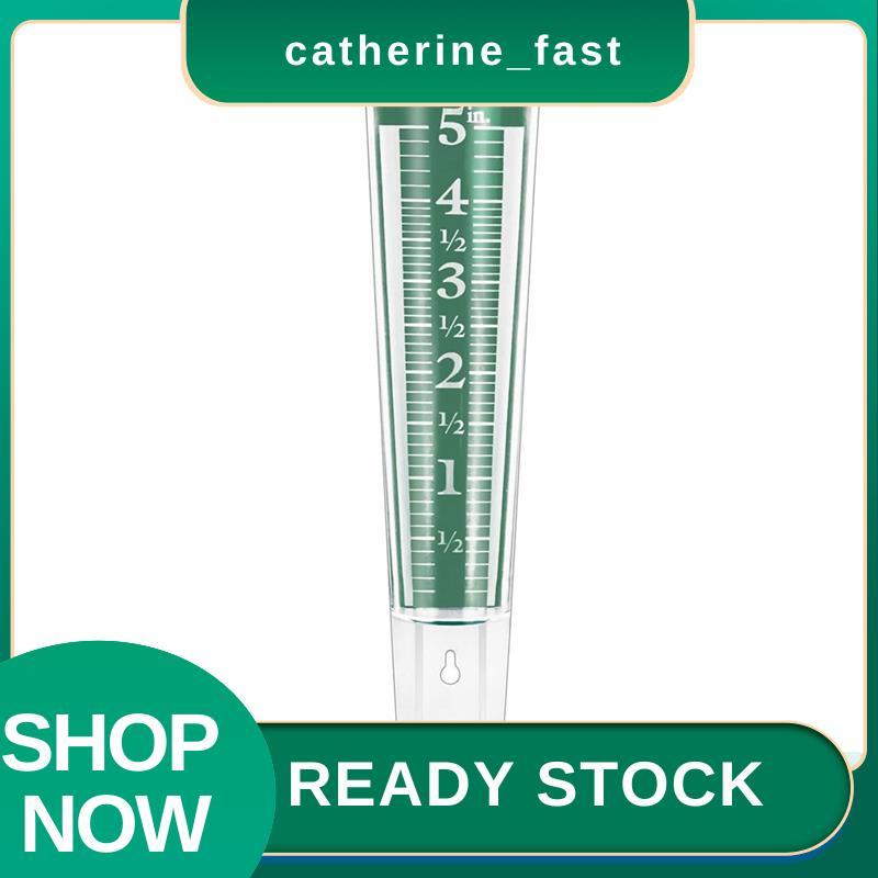 In Stock 5 นิ้ว Garden Rain Gauge Rain Gauge มาตรวัดฝนกลางแจ้ง Garden Rain ขยายขนาดและตัวเลข