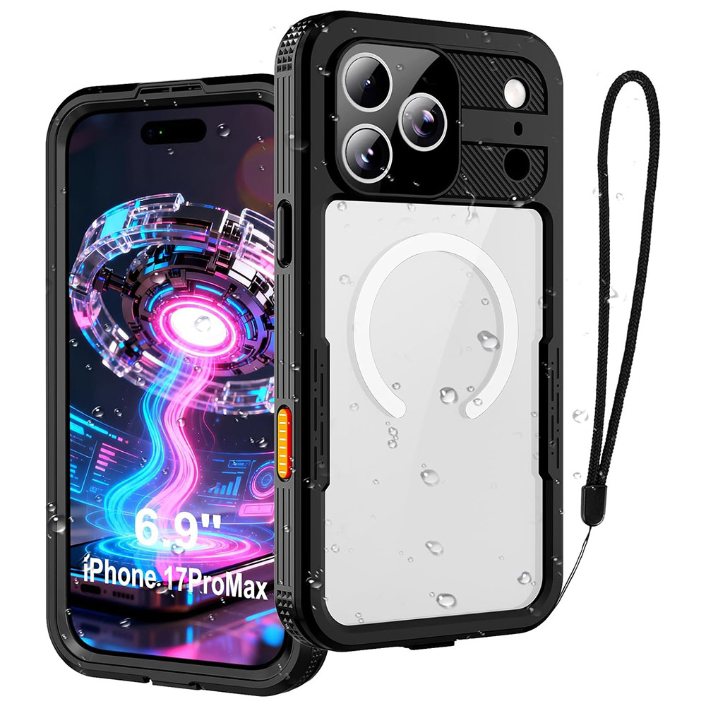 เคสกันน้ํา Mars เข้ากันได้กับ iPhone 17 Pro Max IP17Pro, IP68 [6.6FT] ปลอกดําน้ําตื้นแบบเต็มตัวทหาร