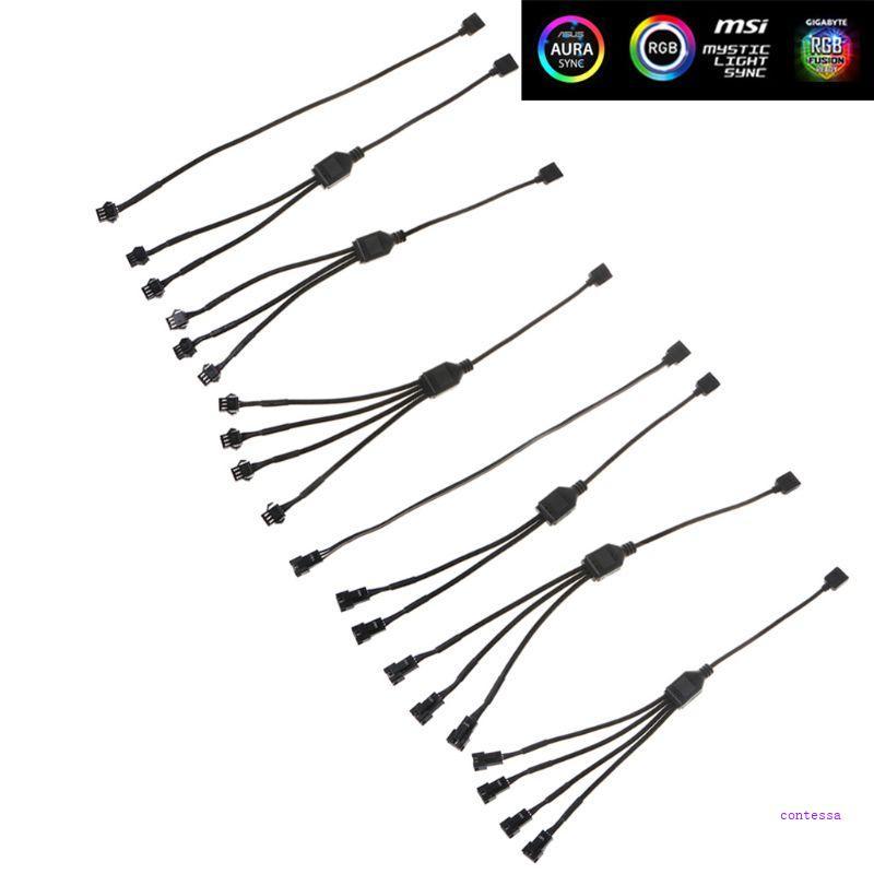 CON 5V Connector 3pin อินเทอร์เฟซพัดลมสายแยกสําหรับเมนบอร์ดพัดลมคอมพิวเตอร์
