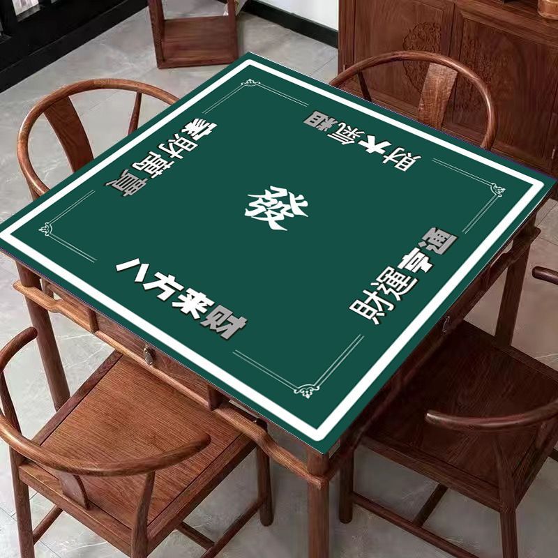 Muffler Anti-Slip Mahjong Table Mat Mahjong Mat ผ้าปูโต๊ะหมากรุก Mute Desktop หนาทนต่อการสึกหรอ Anti