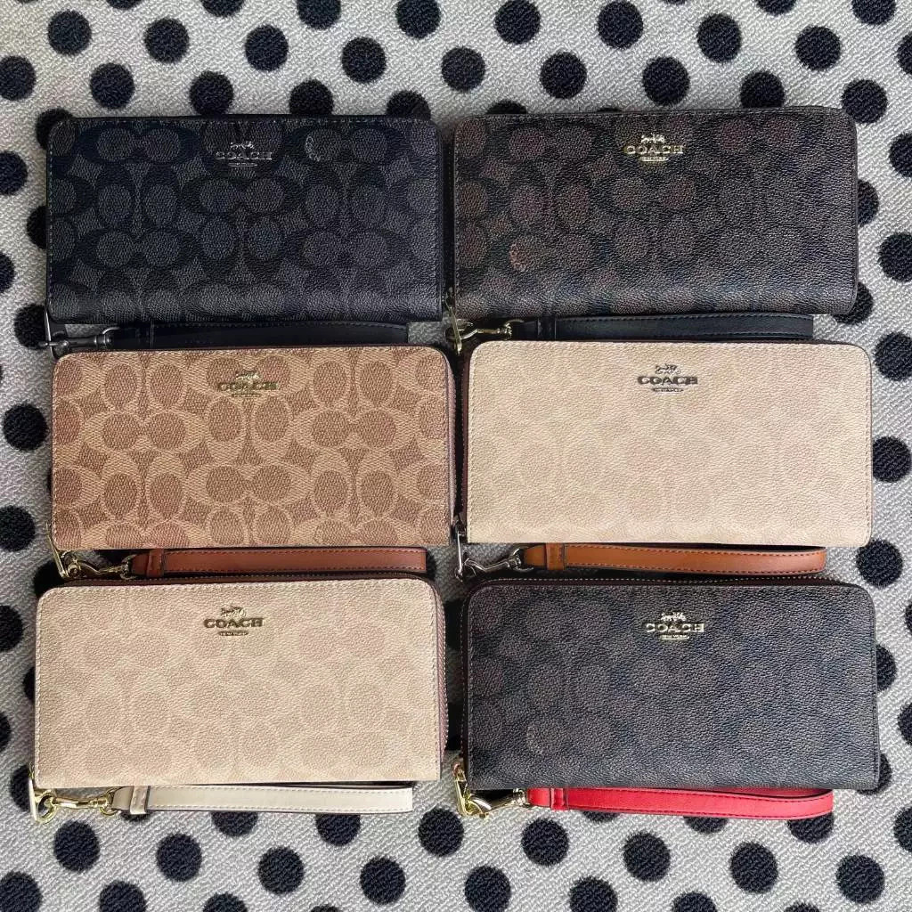 Long Zip Wallet CW778 กระเป๋าสตางค์ยาว กระเป๋าสตางค์ ผู้หญิง ซิป พร้อมสายคล้องข้อมือ Y8H9U32F