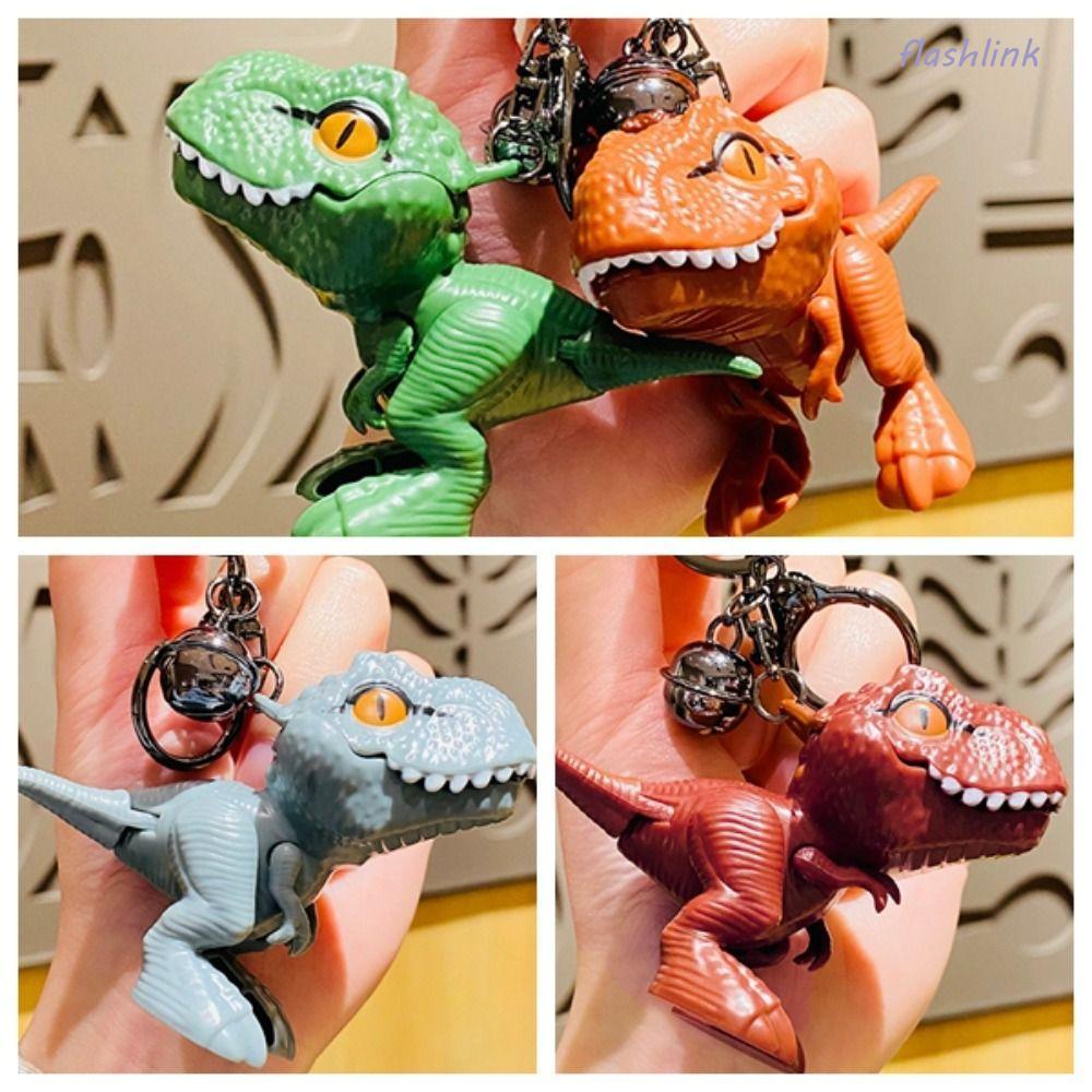 แฟลชลี มือกัดพวงกุญแจ ซอรัสเร็กซ์ ตุ๊กตาการ์ตูนแฟชั่น กัดมือ
