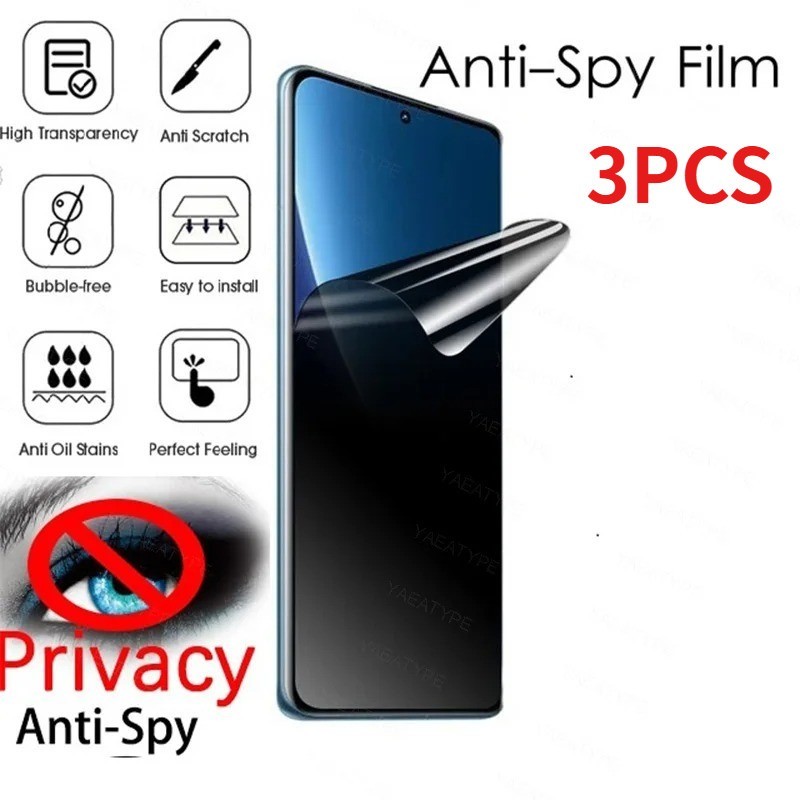 3Pcs HD Anti Blue Light Softฟิล์มสําหรับOppo F29 F27 Pro F29Pro F27Pro Plus Anti Spyความเป็นส่วนตัวป