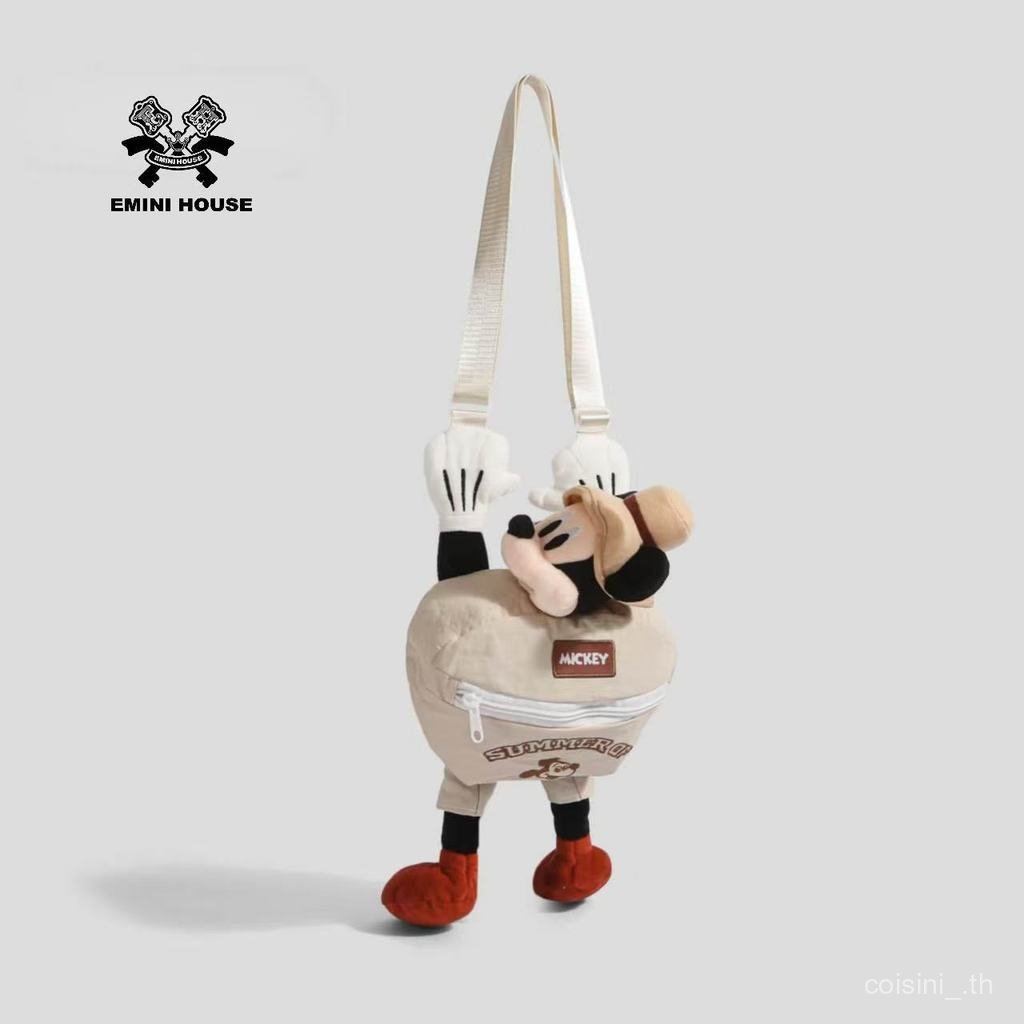 กระเป๋าเป้สะพายหลัง EMINI HOUSE ลาย Mickey Happy Camping ดีไซน์น่ารัก สไตล์เข้าได้กับทุกโอกาส