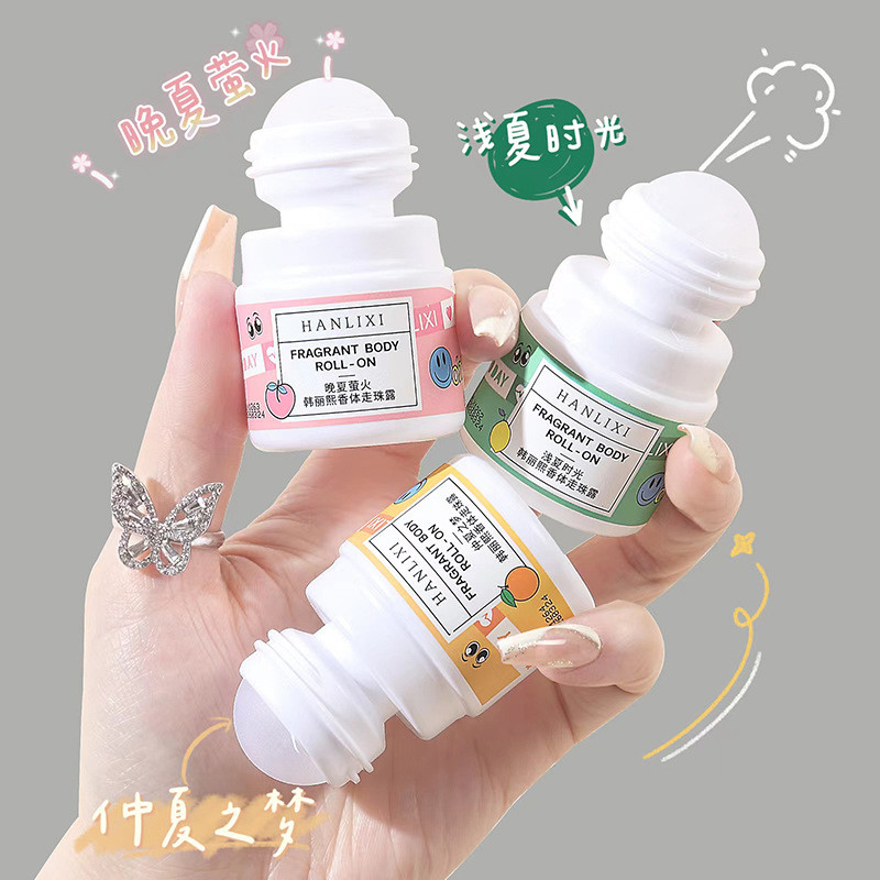 Han Lixi Antiperspirant Roll-On Underarm Fragrance Deodorant ผู้ชายผู้หญิงต่อเนื่องน้ําหอม Roll-On L