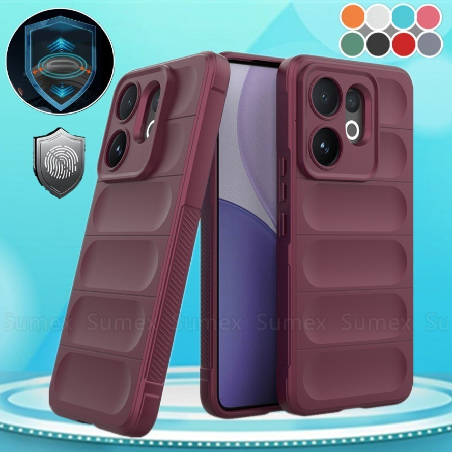 เคสซิลิโคนกันกระแทกสําหรับ Vivo V60 V2511 5G เคสโทรศัพท์ TPU นุ่มธรรมดาสีทึบเลนส์กล้องป้องกันฝาหลัง 