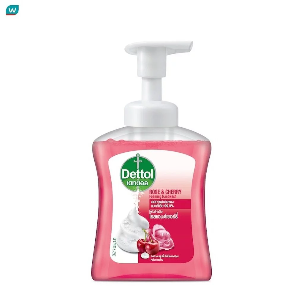 Dettol เดทตอล โฟมล้างมือ โรส แอนด์ เชอร์รี่ 250 มล.