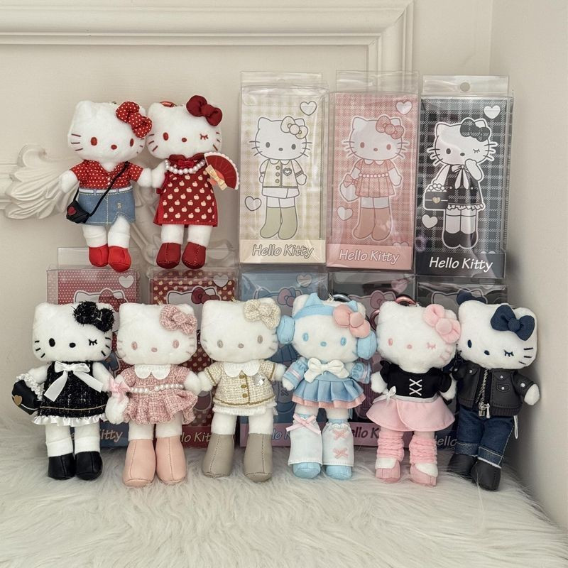 Anime Hong Kong Limited Cheongsam ขายาว hellokitty กลิ่นหอมตุ๊กตาตุ๊กตาจี้จี้จี้พวงกุญแจกระเป๋าตกแต่งของขวัญแลกเปลี่ยน