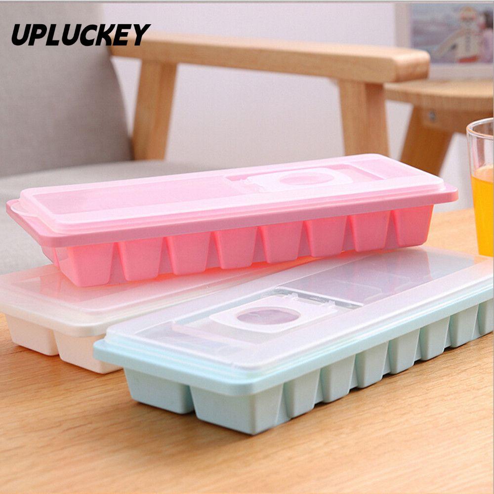 UPLUCKEY 16 Cavity Ice Tray Cover Kitchen Jelly Freezer