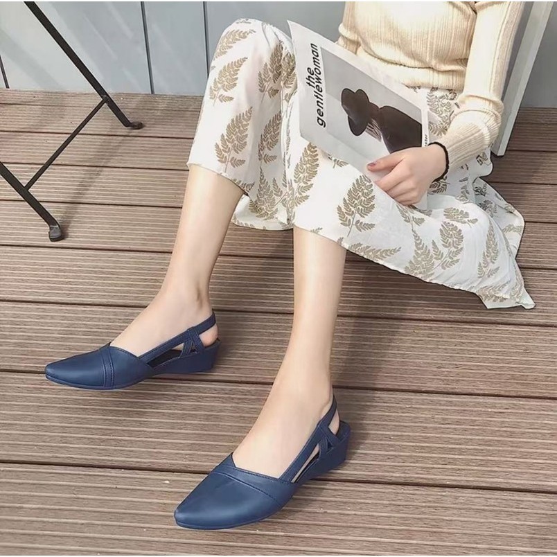 MUHANLU01 [พร้อมส่ง] พร้อมส่ง!! รองเท้าคัชชู 👡รองเท้าผู้หญิง แบบสวม รองเท้ารัดส้น ญ รองเท้ายางแบบสวมผญ รองเท้า BB032