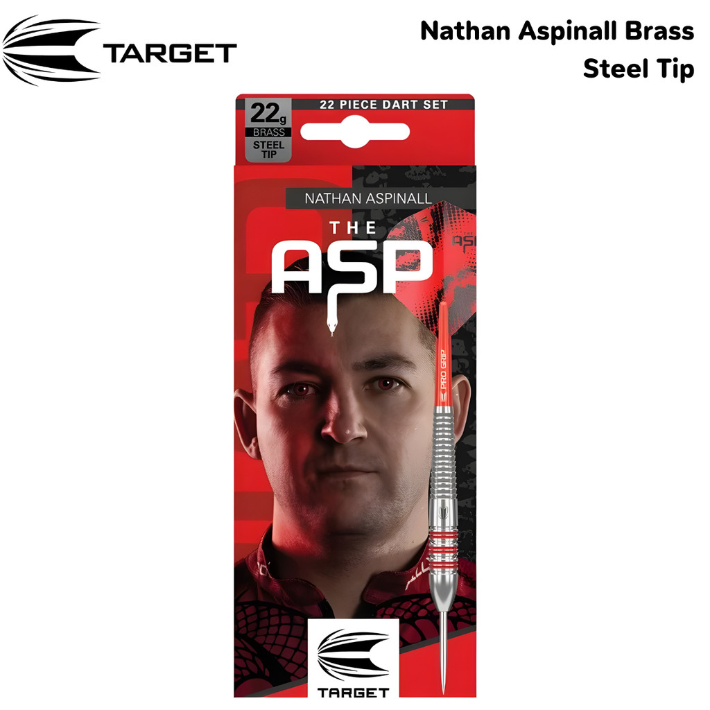 ลูกดอกปาเป้า TARGET Nathan Aspinall Brass Steel Darts 22g