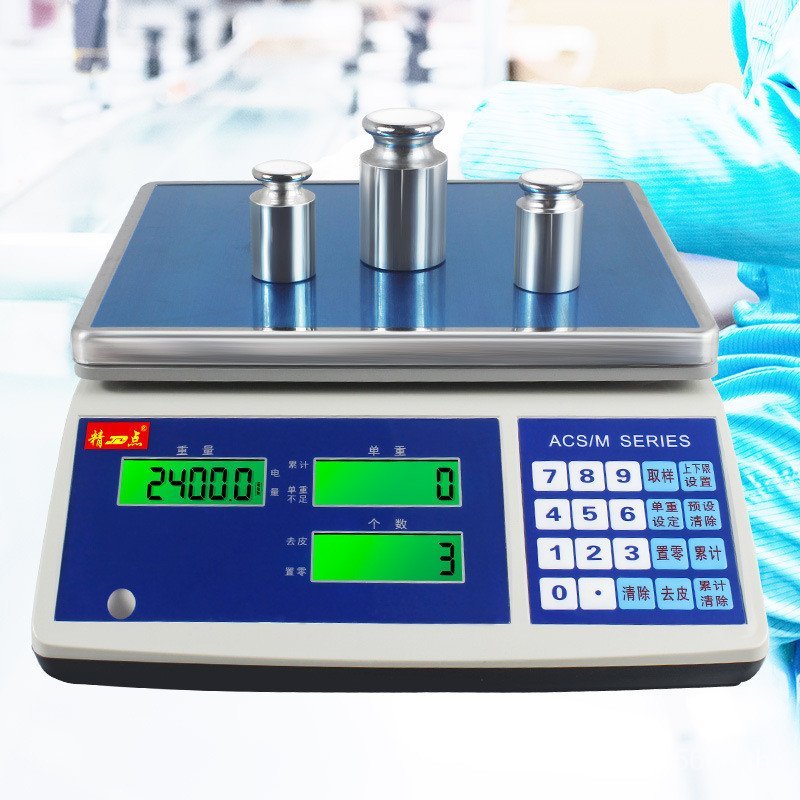 Touch Scale ผลไม้อิเล็กทรอนิกส์ Scale อุตสาหกรรมสดความแม่นยําสูง Multi-Function 0.01g น้ําหนักจอแสดง